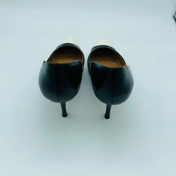 TORY BURCH LEATHER PENELOPE CAP TOE HEELS - Picture 4 of 10